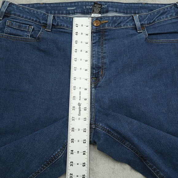 Lane Bryant Jeans Women's Size 22S Blue High-Rise Skinny Denim Pants 28" Inseam - Picture 8 of 16